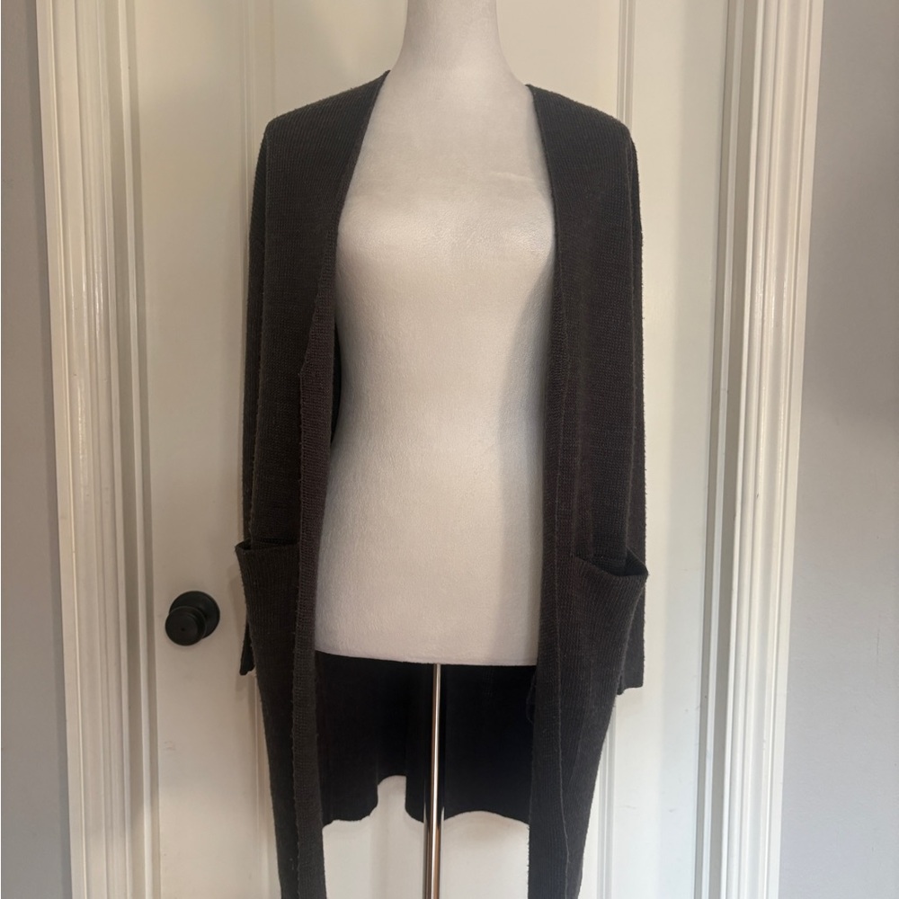 H&M Charcoal Open Front Cardigan